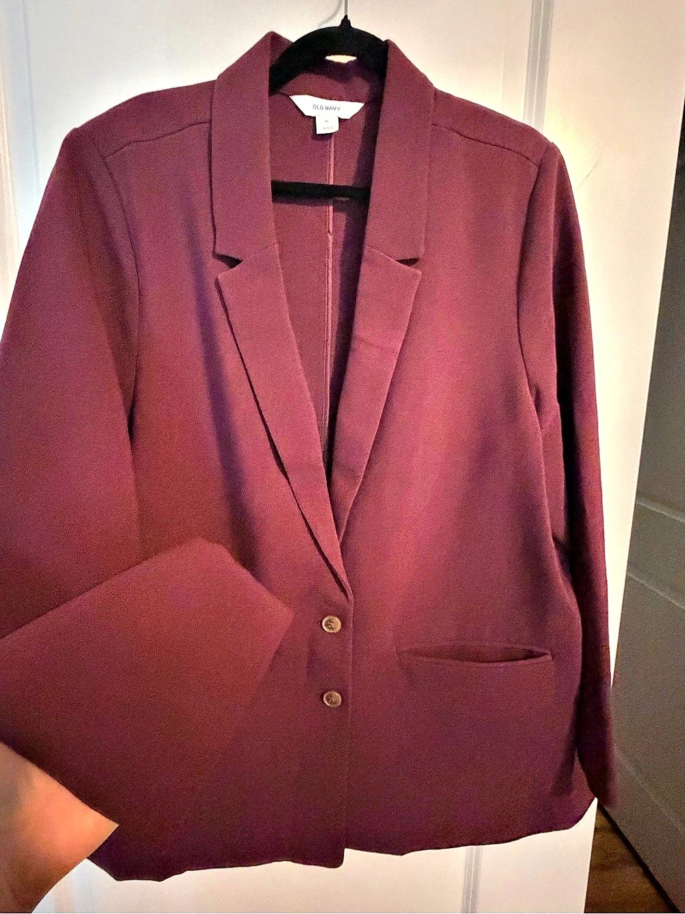 Old Navy Women Burgundy Blazer - Size XL - Like New